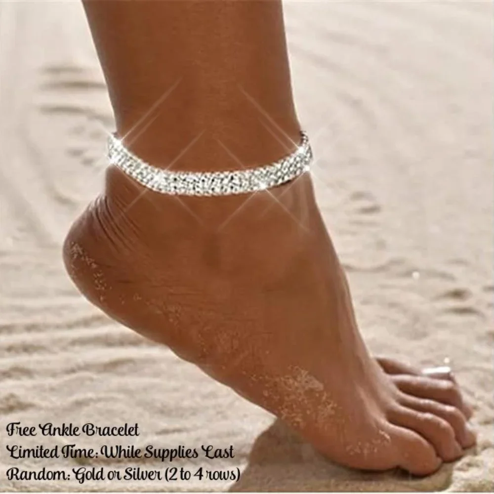 NEW Sparkling Bling Glitter Sneakers Athletic Sports Shoes: Blue + FREE … - Picture 12 of 12